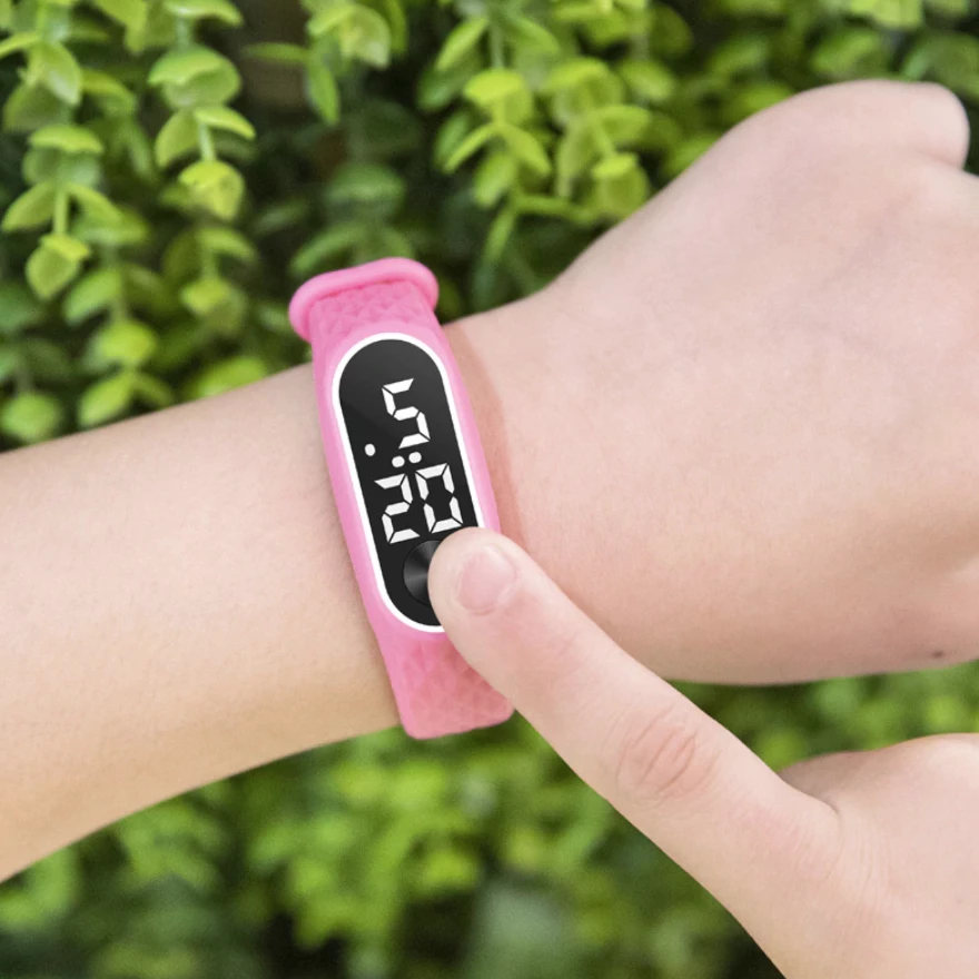 Slim Fit Digital Silicone Sport Watch