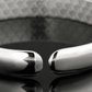 Scroll Carved Silver Cuff Bangle Bracelet for Women