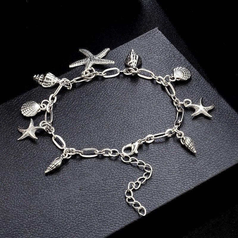 Sea Treasures Silver Shell Bracelet for Women