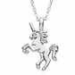 A Little Fantasy Unicorn Gold & Enamel Necklace