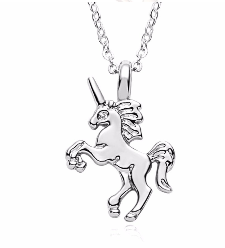 A Little Fantasy Unicorn Gold & Enamel Necklace