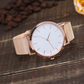 Sleek Metal Mesh Band Watch