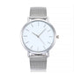 Sleek Metal Mesh Band Watch