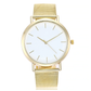 Sleek Metal Mesh Band Watch