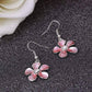 Spring Bouquet Enamel Flower Necklace and Earrings - In Three Colors