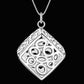 Be Square Silver Necklace & Earrings Set