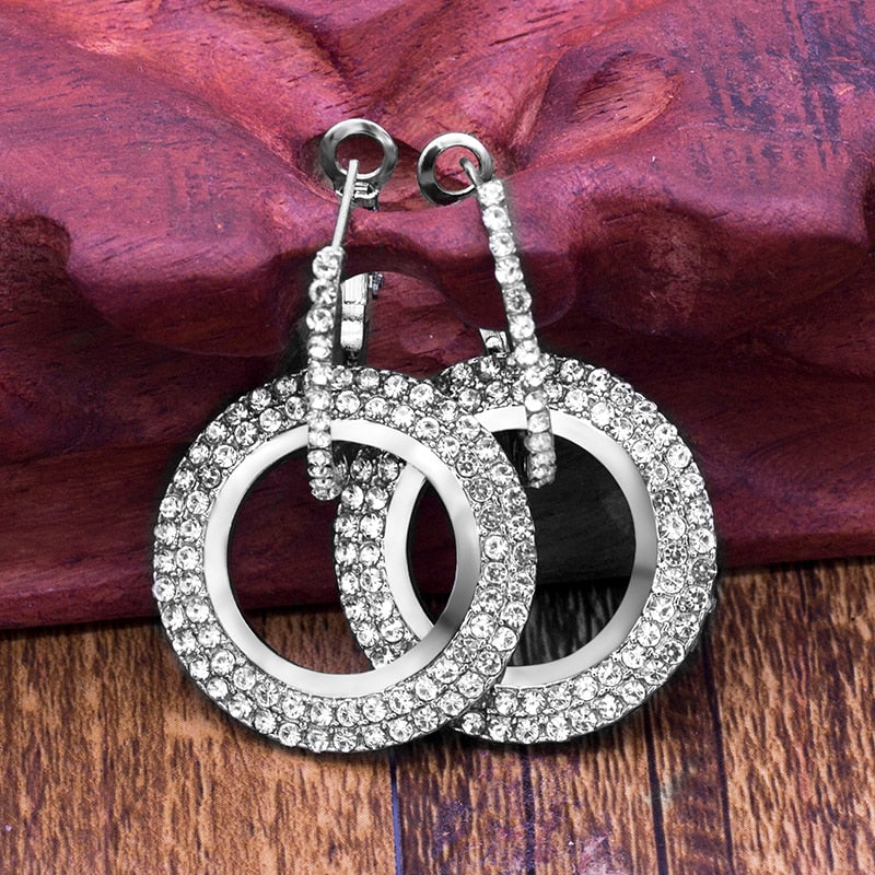 Supreme Shine Double Circle Earrings