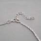 14K White Gold Plated Cute Bird Leaf Vine Thread Necklace for Woman Everyday Wear or Gift