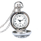 White Pearl Flower Vintage Style Mini Pocket Watch Necklace For Woman