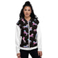 Women Bomber Jacket With Pockets Zipper Horse Lover Design by IOBI Original Apparel