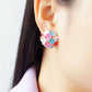 Bouquet of Beauty Enamel Flower Earrings