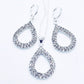 Diva Drops Diamond Rhinestone Necklace & Earrings Set