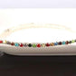 Feshionn IOBI Anklets Multi-Color Rhinestone Stretch Anklet In Three Color Choices