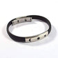 Feshionn IOBI bracelets Celestial Black Band Silicone Bracelet with Stainless Steel Cut Out Designs ~ Choose Your Design