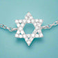 Feshionn IOBI bracelets Delicate CZ Encrusted Mini Star of David Bracelet