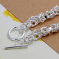 Feshionn IOBI bracelets Knotted Links Sterling Silver Toggle Bracelet