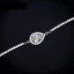 Feshionn IOBI bracelets Serena 2ct Austrian Crystal Pear Halo Bracelet