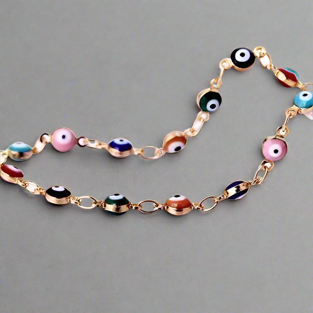 Feshionn IOBI bracelets Teeny Tiny 'Evil Eye' Multi-color Bracelet