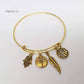 Feshionn IOBI bracelets Your Golden Charms Bangle Bracelet