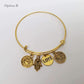 Feshionn IOBI bracelets Your Golden Charms Bangle Bracelet