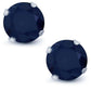 Feshionn IOBI Earrings 2.12CTW Genuine Sapphire IOBI Precious Gems Stud Earrings