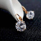 Feshionn IOBI Earrings Bold 7 CTW Solitaire Leverback Earrings in Yellow, Rose or White Gold