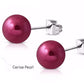Feshionn IOBI Earrings Colorful Medley Pearl Bead Earrings on Stainless Steel ~ 11 Colors to Choose!