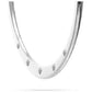 Feshionn IOBI Earrings CZ Accented Polished Stainless Steel Hoop Earrings