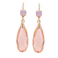 Feshionn IOBI Earrings Fascinating Long Teardrop Bead and CZ Dangle Earrings ~ Six Colors to Choose!