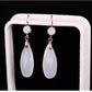 Feshionn IOBI Earrings Fascinating Long Teardrop Bead and CZ Dangle Earrings ~ Six Colors to Choose!