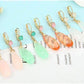 Feshionn IOBI Earrings Fascinating Long Teardrop Bead and CZ Dangle Earrings ~ Six Colors to Choose!