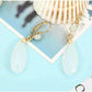 Feshionn IOBI Earrings Fascinating Long Teardrop Bead and CZ Dangle Earrings ~ Six Colors to Choose!