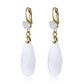 Feshionn IOBI Earrings Fascinating Long Teardrop Bead and CZ Dangle Earrings ~ Six Colors to Choose!