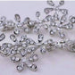Feshionn IOBI Earrings Flower Crystal Drop Chandelier Earrings in Yellow or White Gold