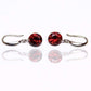 Feshionn IOBI Earrings Garnet / 8mm Naked IOBI Crystals Drill Earrings - The Exotic Collection by Feshionn IOBI