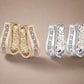 Feshionn IOBI Earrings Get Both - Discounted ON SALE - OB Youthful Collection - Crystal Diamonds Channel Set Filigree Hoop Earrings