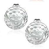 Feshionn IOBI Earrings Ice Clear CLEARANCE - Disco Ball Faceted Crystal Stud Earrings - Eight Colors!