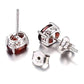 Feshionn IOBI Earrings Legacy Garnet Oval Cut Genuine 1.6CT IOBI Precious Gems Stud Earrings