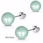 Feshionn IOBI Earrings Mint Pearl Colorful Medley Pearl Bead Earrings on Stainless Steel ~ 11 Colors to Choose!