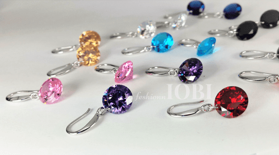 Feshionn IOBI Earrings Naked IOBI Crystals Drill Earrings - The Exotic Collection by Feshionn IOBI