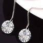 Feshionn IOBI Earrings ON SALE - Naked IOBI Crystals Thread Drill Earrings