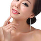 Feshionn IOBI Earrings ON SALE - Triple Tassel Dangling Silver Snake Chain Earrings