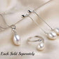 Feshionn IOBI Earrings Pure White Freshwater Pearl Sterling Silver Bar Drop Earrings