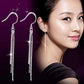 Feshionn IOBI Earrings Silver ON SALE - Triple Tassel Dangling Silver Snake Chain Earrings