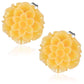 Feshionn IOBI Earrings Sunny Day Shimmering Dahlia Flower Stud Earrings in Three Fresh Colors