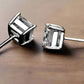 Feshionn IOBI Earrings Tiara Princess Cut IOBI Cultured Diamond Solitaire Stud Earrings