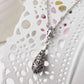 Feshionn IOBI Necklaces Arabesque Filigree Puff Teardrop Necklace