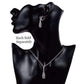 Feshionn IOBI Necklaces Arabesque Filigree Puff Teardrop Necklace