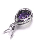 Feshionn IOBI Necklaces Bezel Set Alexandrite Sapphire Pear 6.6CT IOBI Precious Gems Pendant Necklace