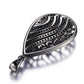 Feshionn IOBI Necklaces Ebony Swirl Black Gold Filigree and CZ Pendant Necklace